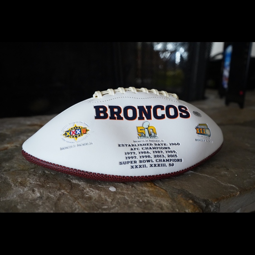 Von Miller Denver Broncos Signed Logo Football